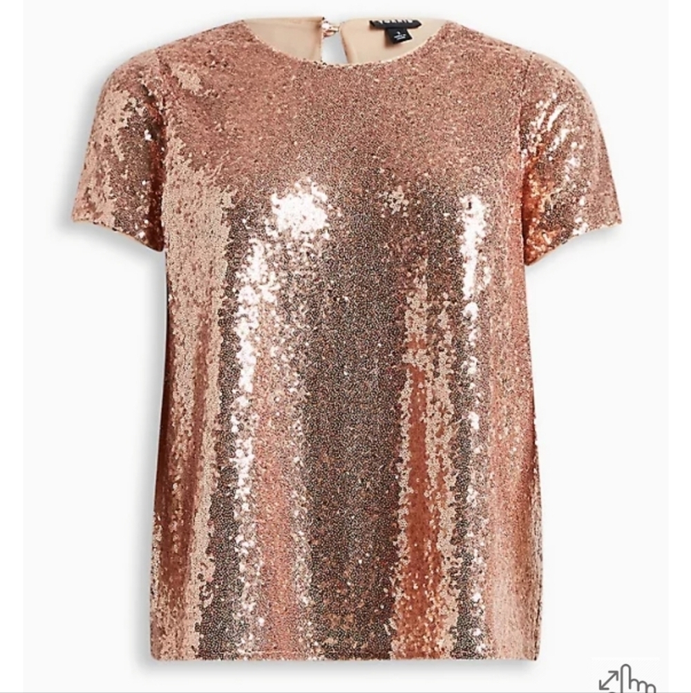 🆕️✨️ROSEGOLD SEQUIN TOP✨️